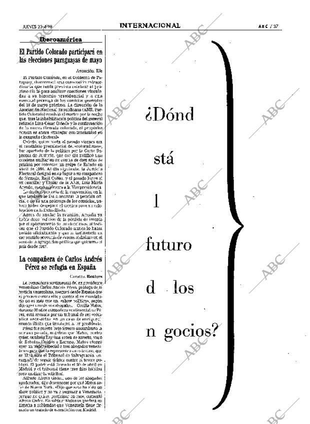 ABC MADRID 23-04-1998 página 37