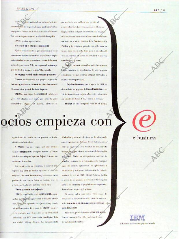 ABC MADRID 23-04-1998 página 39