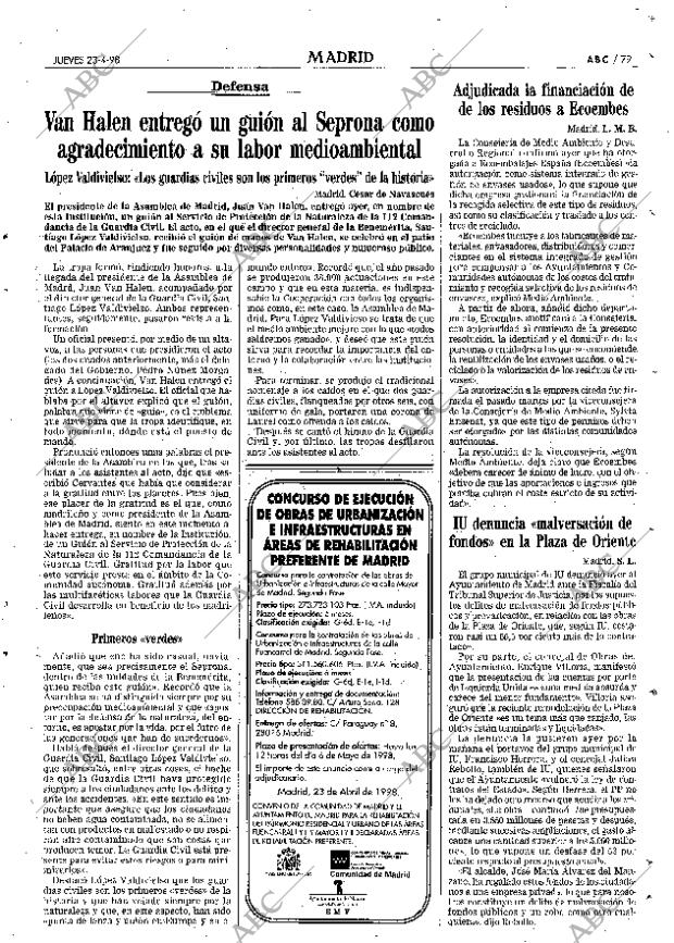 ABC MADRID 23-04-1998 página 79