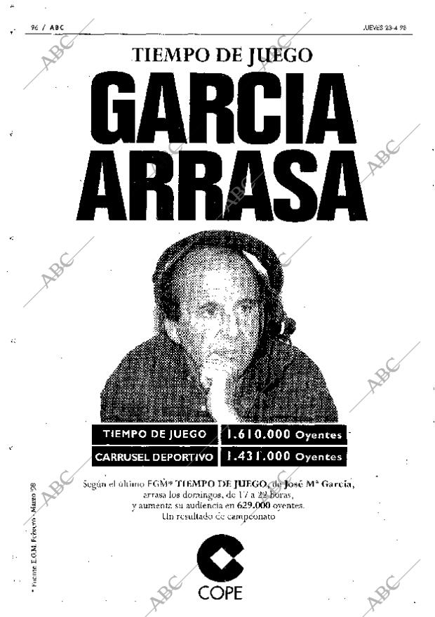 ABC MADRID 23-04-1998 página 96