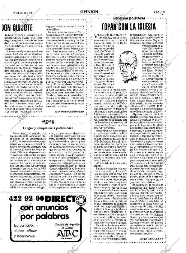 ABC SEVILLA 24-04-1998 página 23