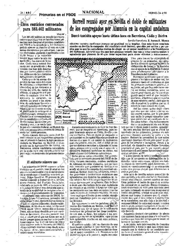 ABC SEVILLA 24-04-1998 página 26