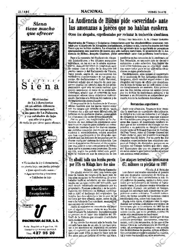 ABC SEVILLA 24-04-1998 página 32