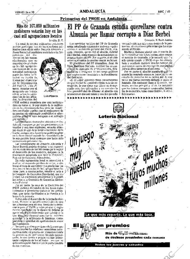ABC SEVILLA 24-04-1998 página 43