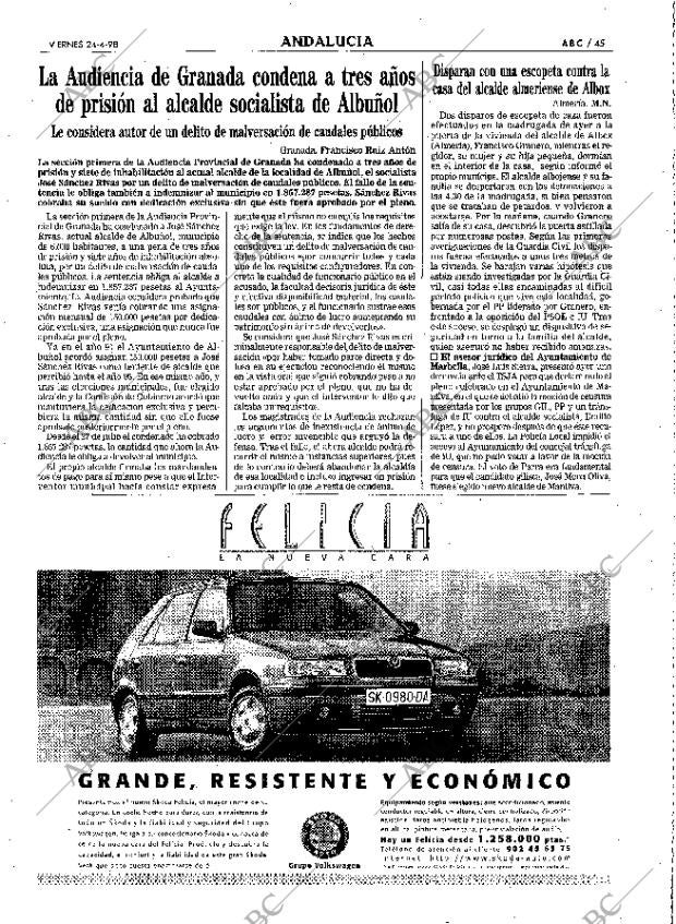 ABC SEVILLA 24-04-1998 página 45