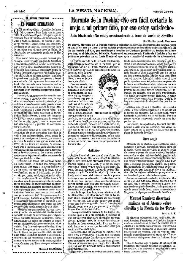 ABC SEVILLA 24-04-1998 página 66