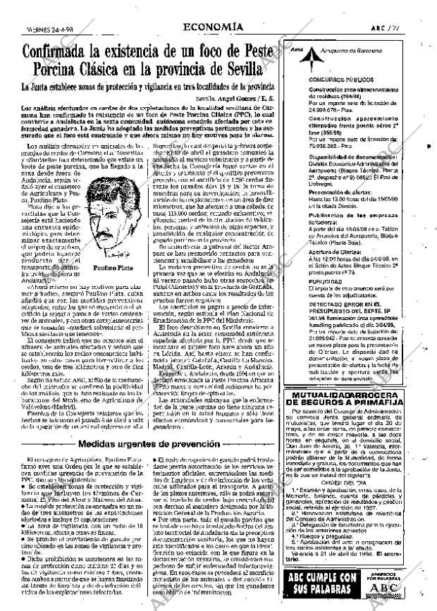 ABC SEVILLA 24-04-1998 página 77