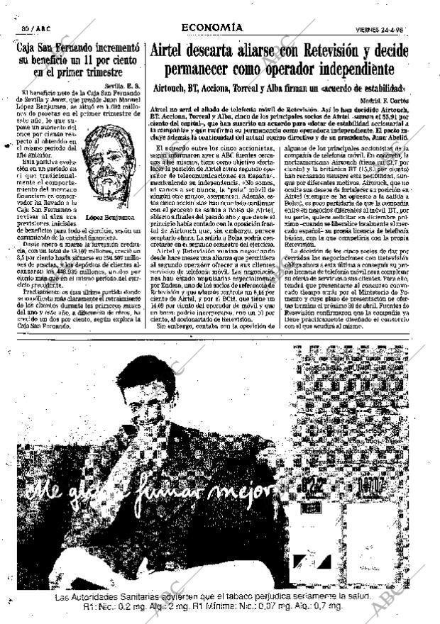 ABC SEVILLA 24-04-1998 página 80