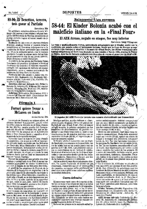 ABC SEVILLA 24-04-1998 página 96
