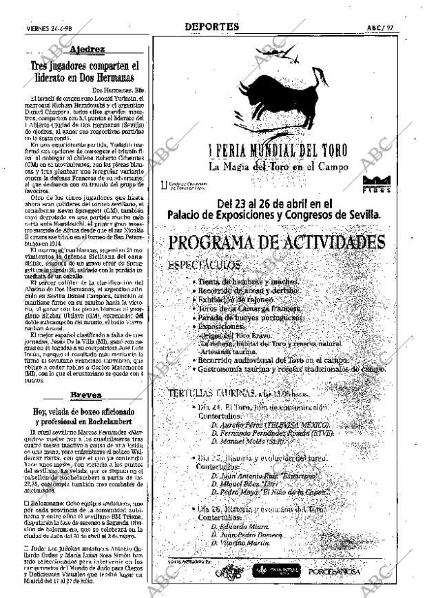 ABC SEVILLA 24-04-1998 página 97