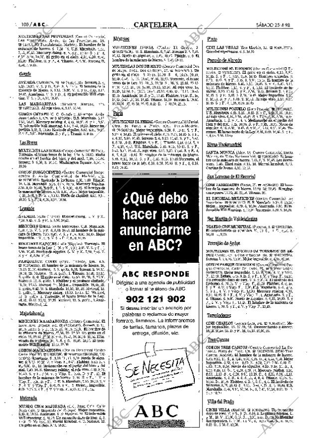 ABC MADRID 25-04-1998 página 100