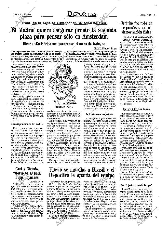 ABC MADRID 25-04-1998 página 85