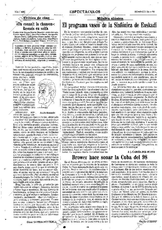 ABC MADRID 26-04-1998 página 104