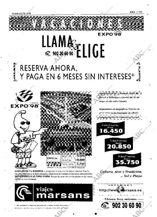 ABC MADRID 26-04-1998 página 105