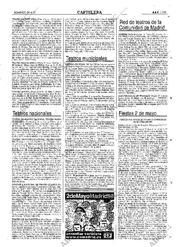 ABC MADRID 26-04-1998 página 109