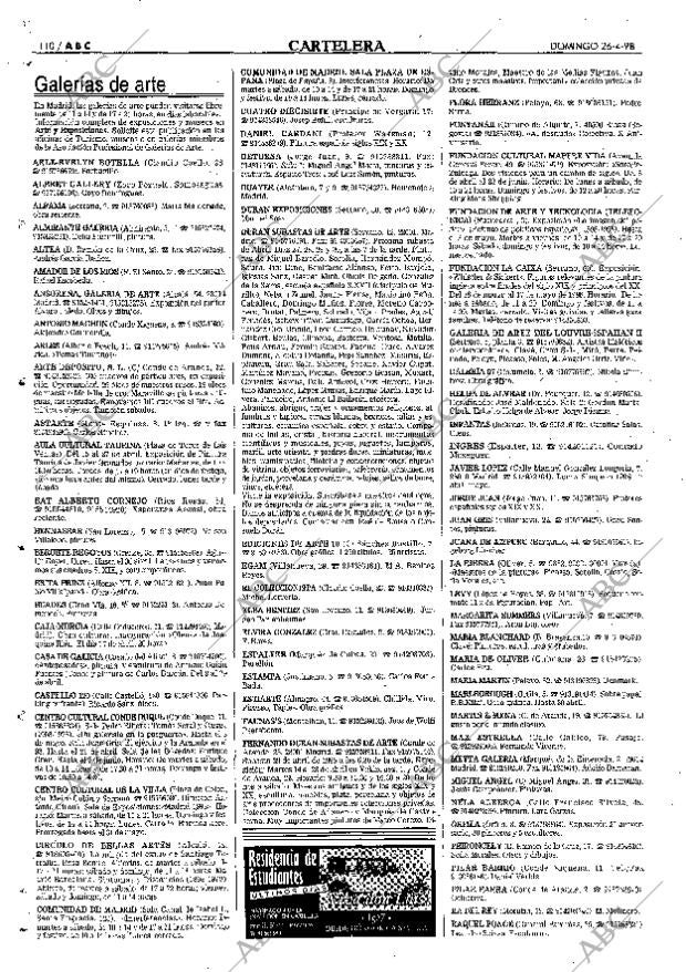 ABC MADRID 26-04-1998 página 110