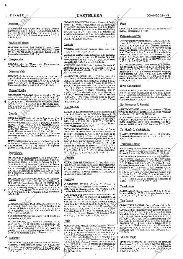ABC MADRID 26-04-1998 página 114