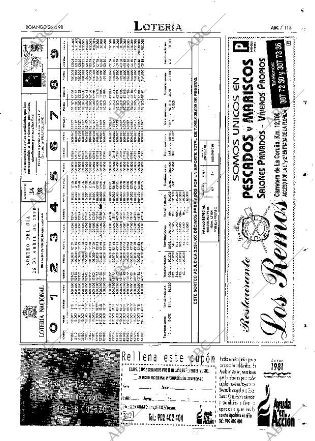 ABC MADRID 26-04-1998 página 115
