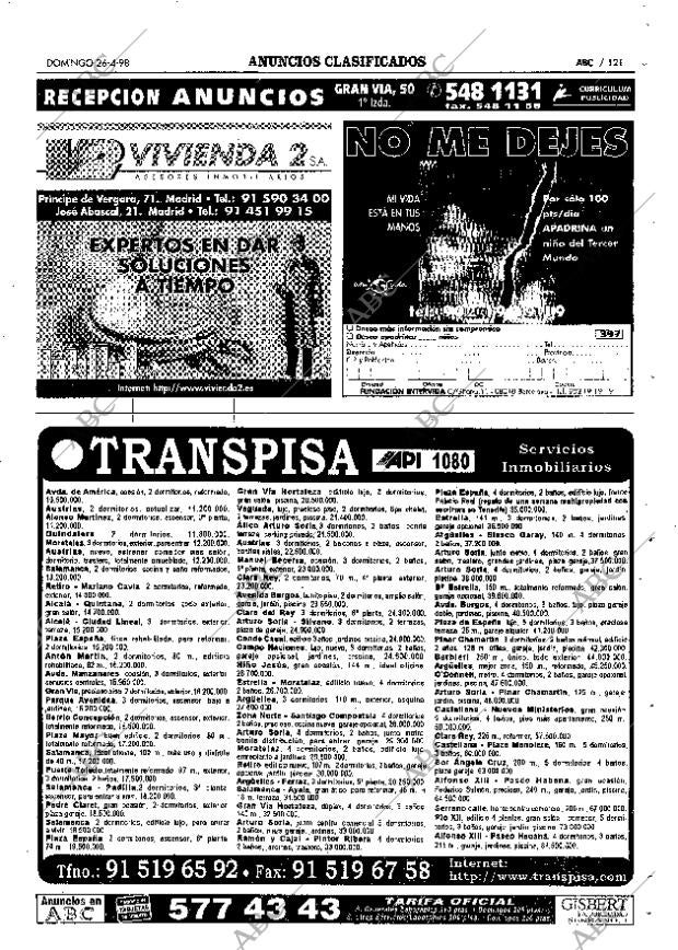 ABC MADRID 26-04-1998 página 121