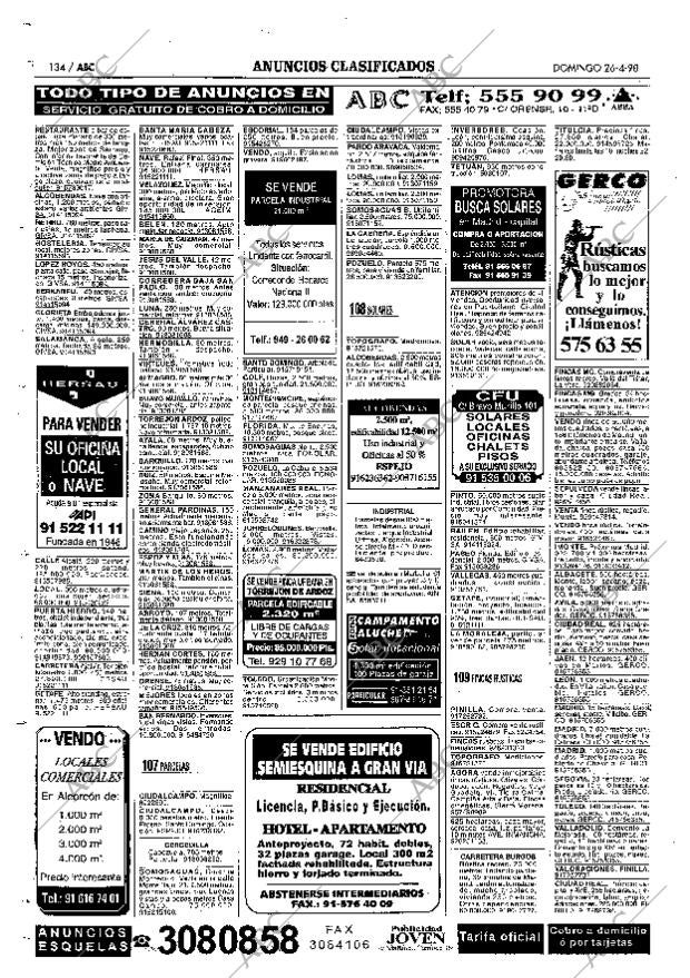 ABC MADRID 26-04-1998 página 134