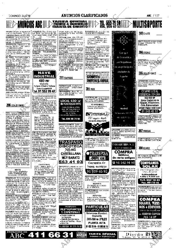 ABC MADRID 26-04-1998 página 137