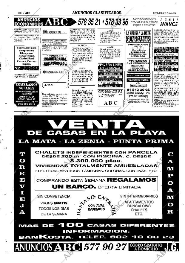 ABC MADRID 26-04-1998 página 138