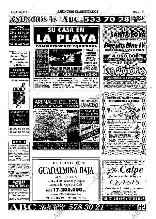 ABC MADRID 26-04-1998 página 139