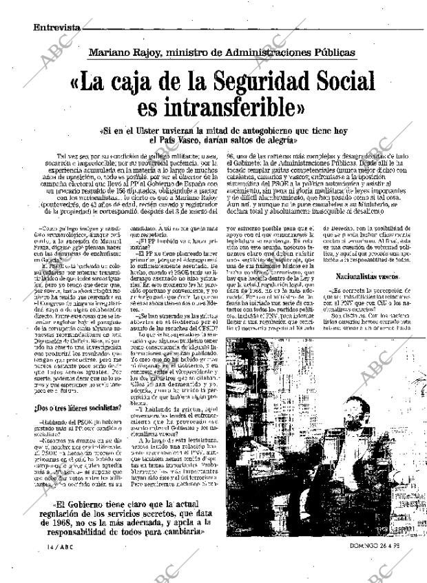 ABC MADRID 26-04-1998 página 14