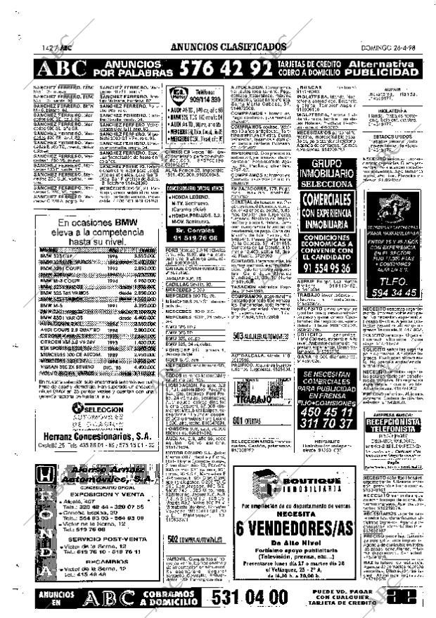 ABC MADRID 26-04-1998 página 142