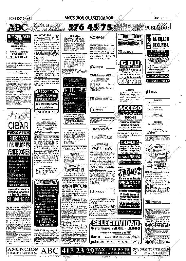 ABC MADRID 26-04-1998 página 143
