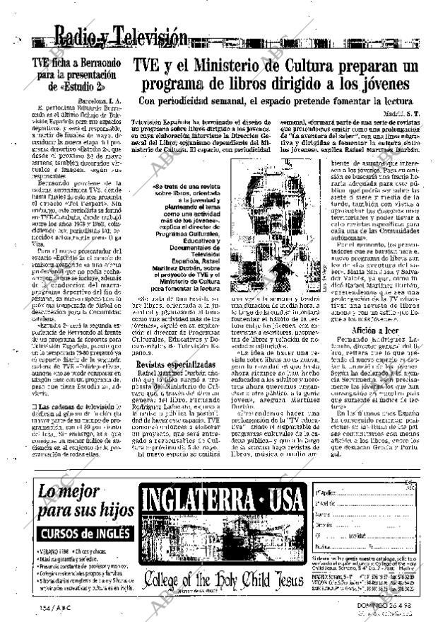 ABC MADRID 26-04-1998 página 154