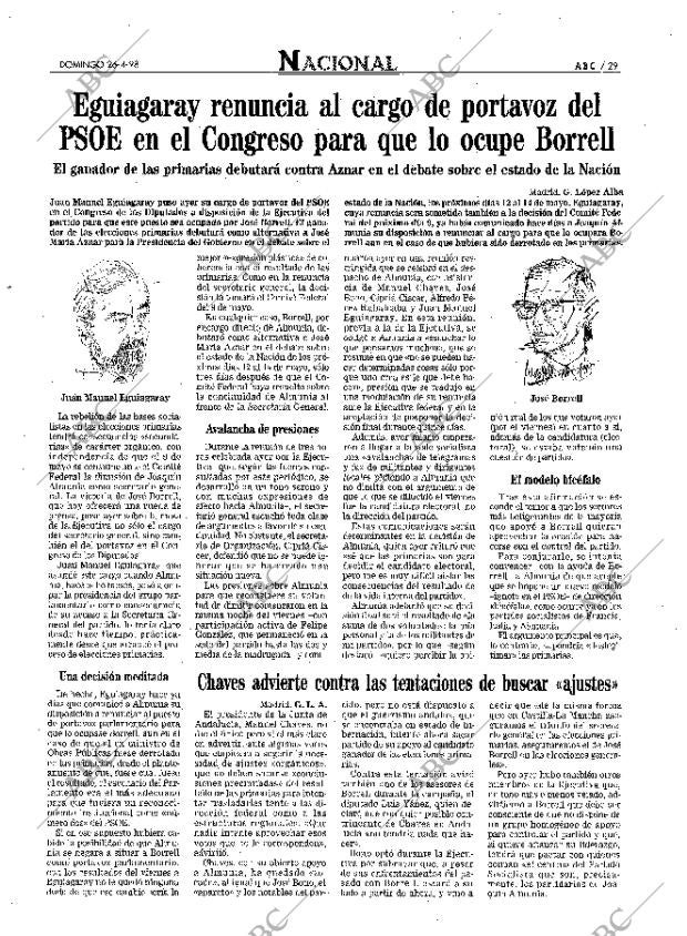 ABC MADRID 26-04-1998 página 29