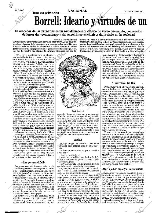 ABC MADRID 26-04-1998 página 32