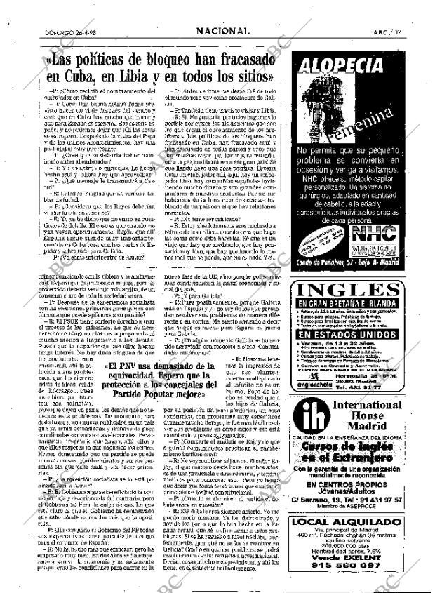 ABC MADRID 26-04-1998 página 37