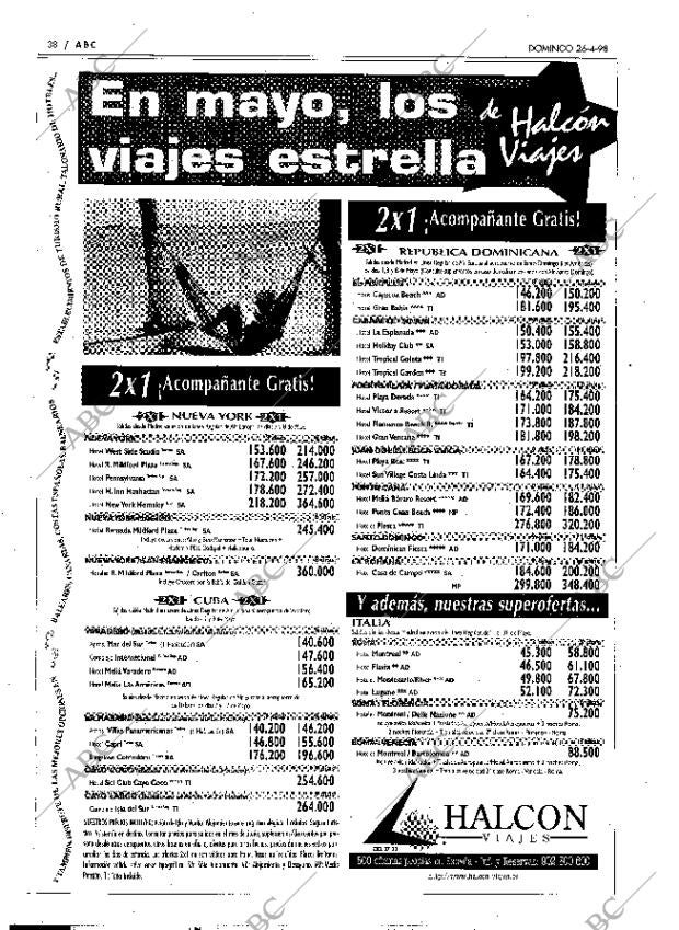 ABC MADRID 26-04-1998 página 38