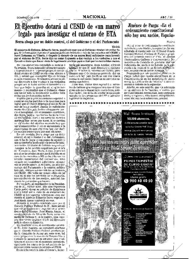 ABC MADRID 26-04-1998 página 39