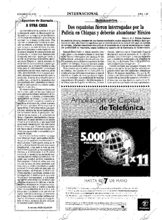 ABC MADRID 26-04-1998 página 49