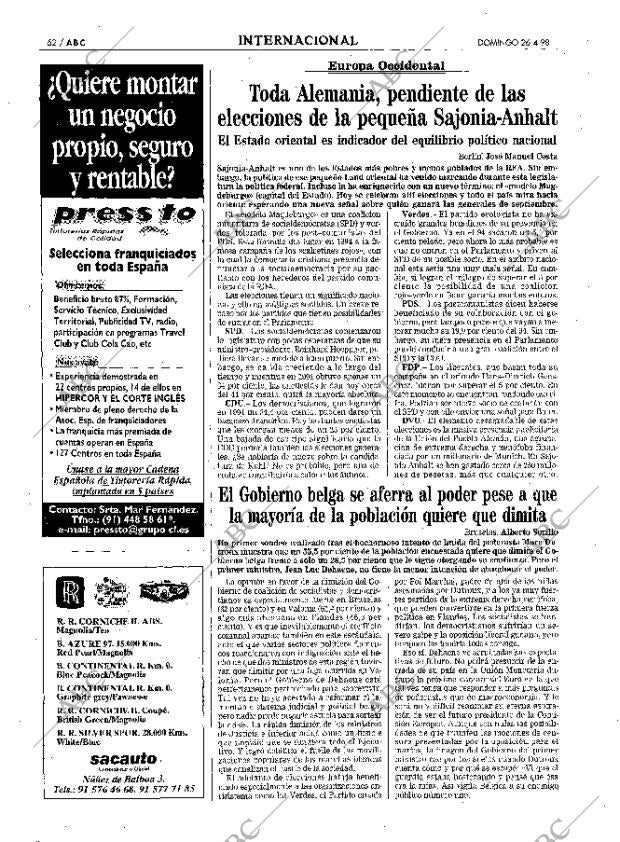 ABC MADRID 26-04-1998 página 52