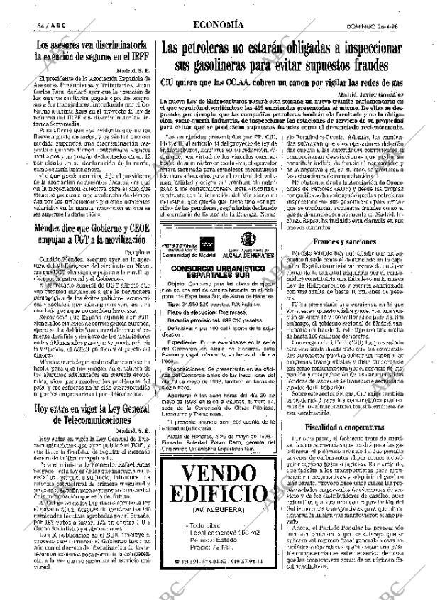 ABC MADRID 26-04-1998 página 54