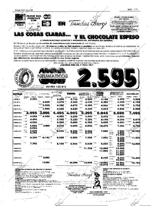 ABC MADRID 26-04-1998 página 71