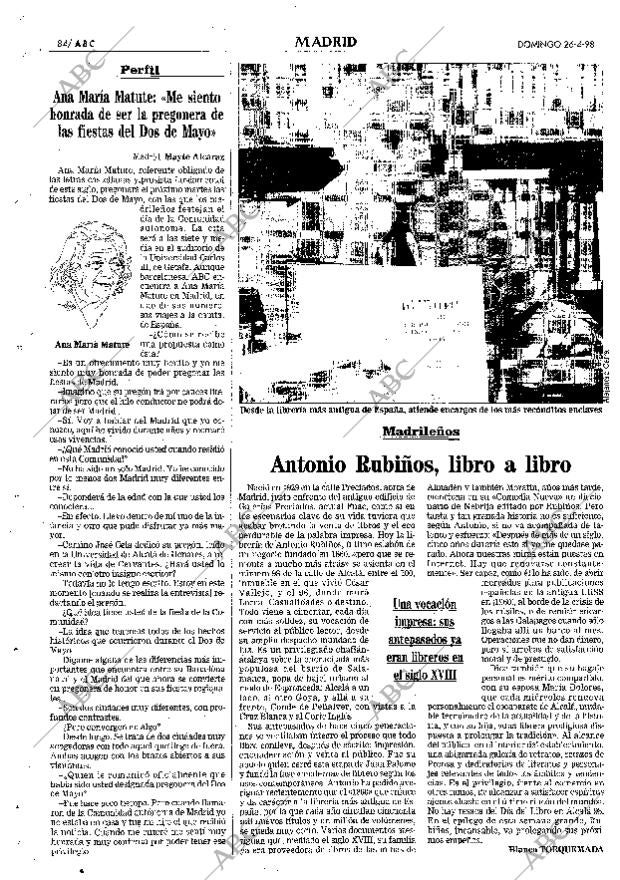ABC MADRID 26-04-1998 página 84