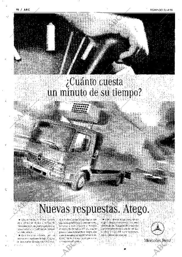 ABC MADRID 26-04-1998 página 98