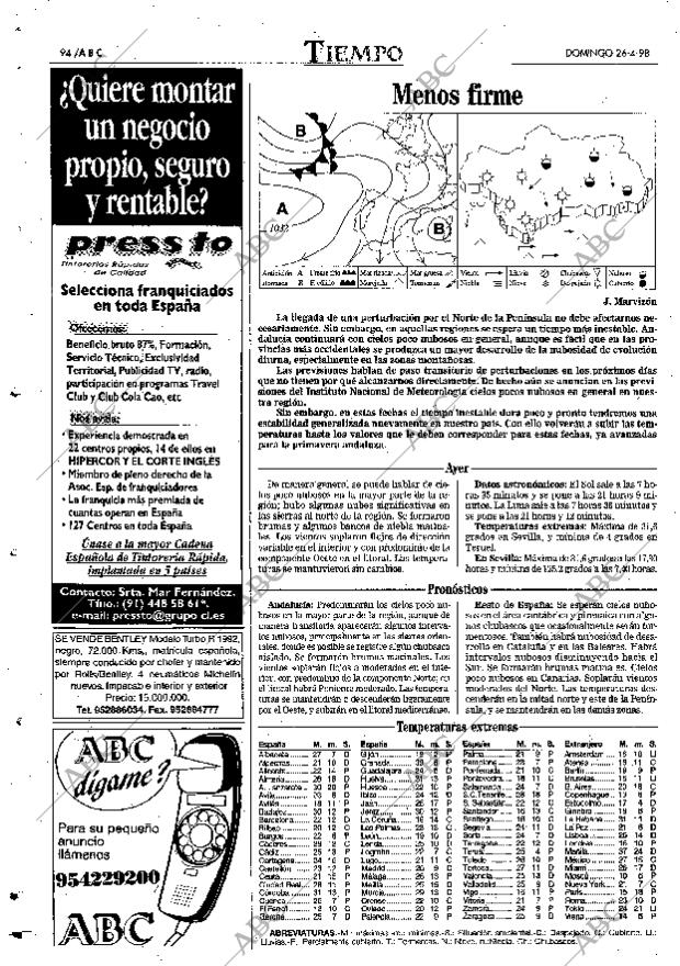 ABC SEVILLA 26-04-1998 página 94