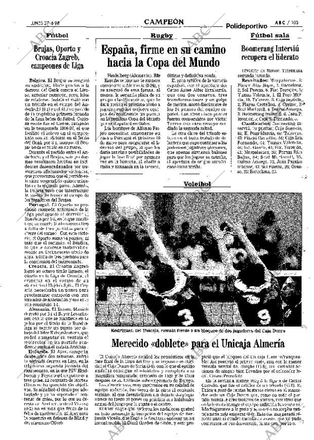 ABC MADRID 27-04-1998 página 103
