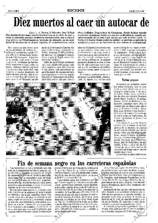 ABC MADRID 27-04-1998 página 104
