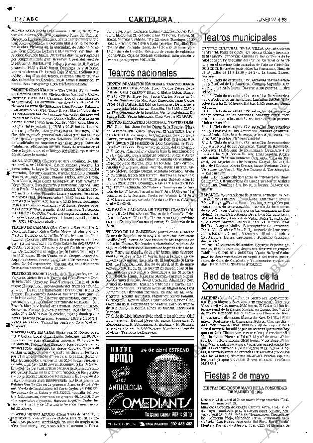 ABC MADRID 27-04-1998 página 114