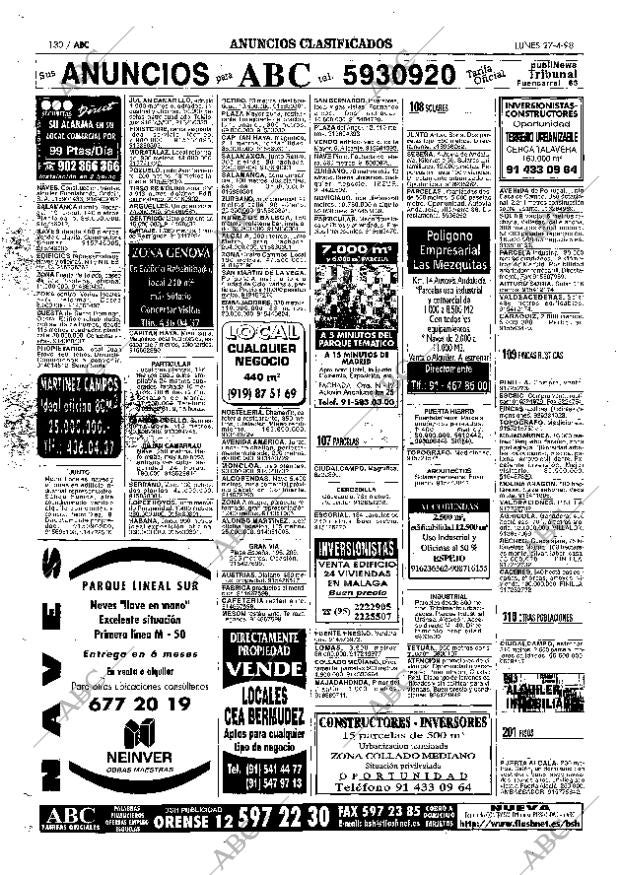 ABC MADRID 27-04-1998 página 130