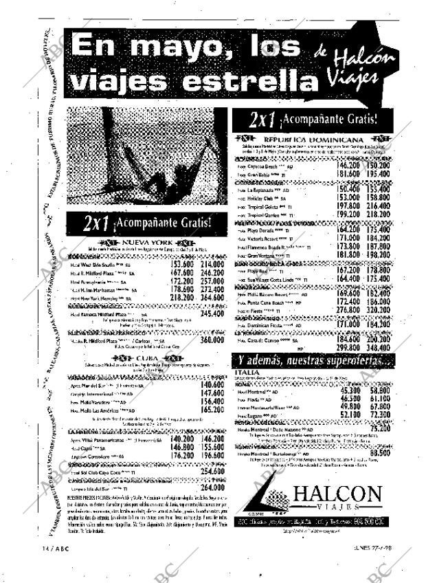 ABC MADRID 27-04-1998 página 14