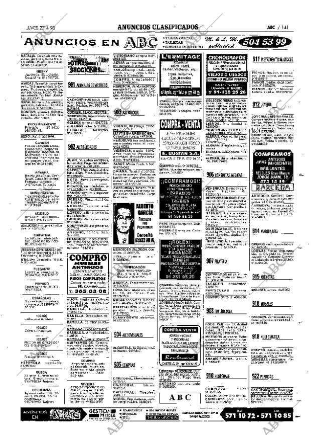 ABC MADRID 27-04-1998 página 141