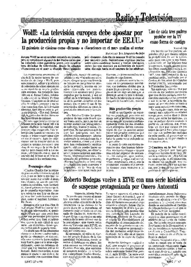 ABC MADRID 27-04-1998 página 147